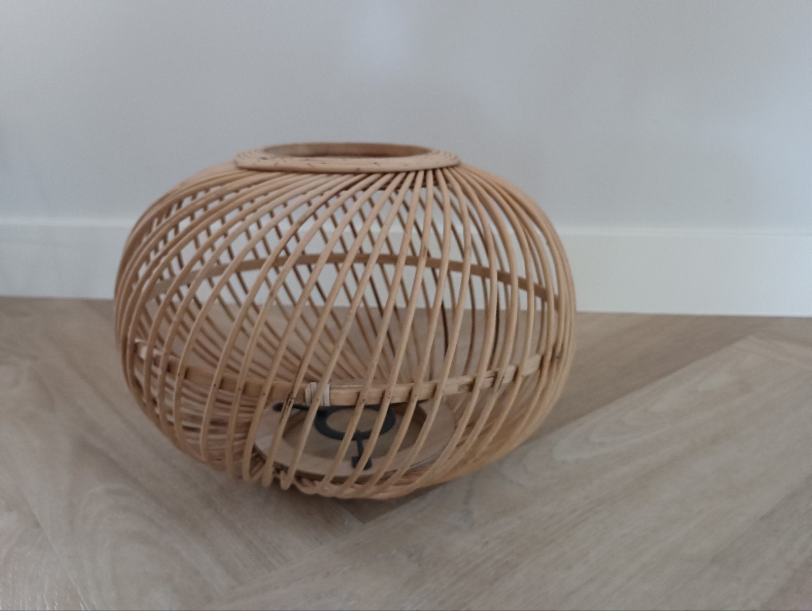 Lampenkap voor Plafondlamp riet/bamboe Kwantum, Ophalen, Natuurlijk materiaal, E27 (groot), Plafondlamp