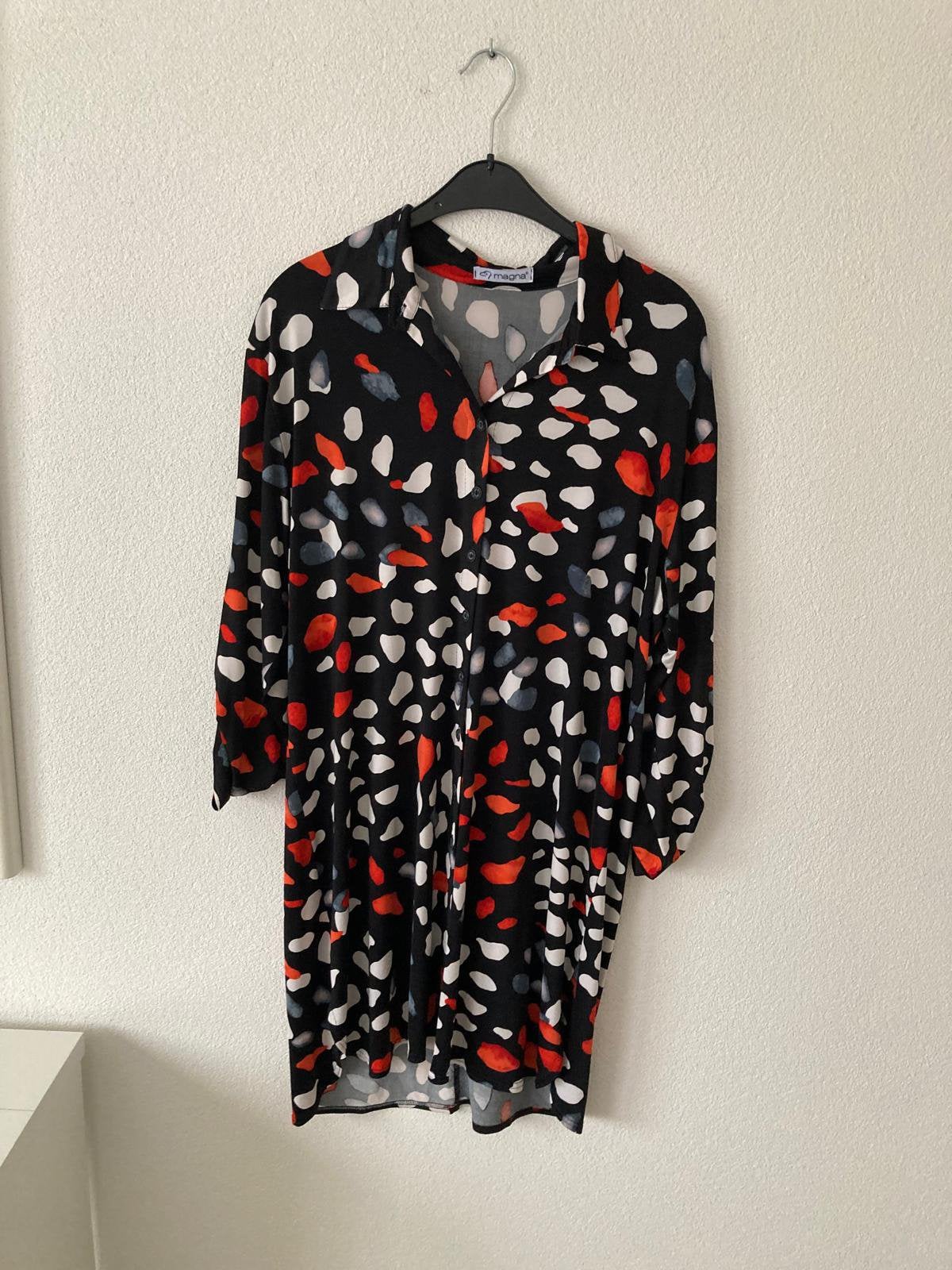 Prachtige blouse/tuniek ‘Magna’ 46, Ophalen of Verzenden, Zo goed als nieuw, Maat 42/44 (L), Zwart