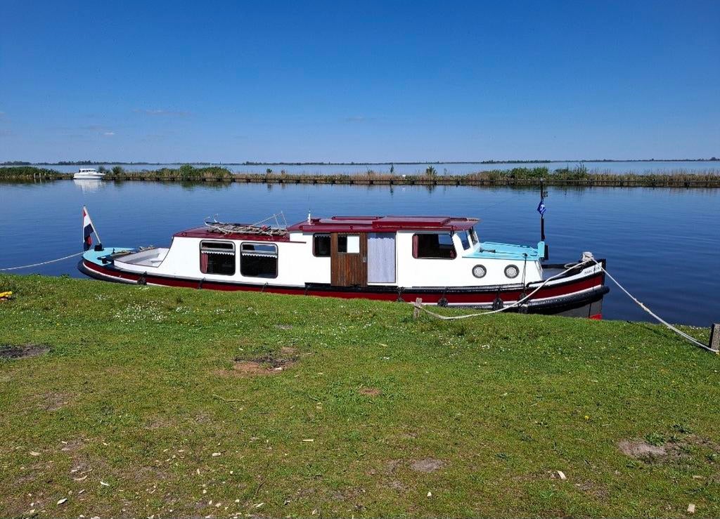 Woonboot/recreatie/historisch/hamb.barkas/boot, Watersport en Boten, Motorboten en Motorjachten, Ophalen, Gebruikt, Staal, 50 pk of meer
