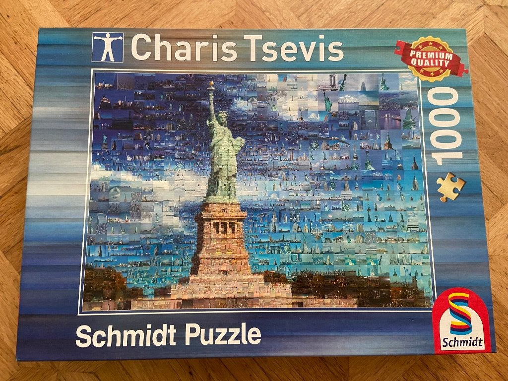 Schmidt puzzel 1000st: New York, Ophalen, 500 t/m 1500 stukjes, Zo goed als nieuw, Puzzelboek