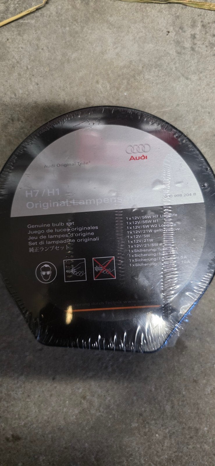 Audi Originele Lampenset H7/H1 - Nieuw, Auto-onderdelen, Verlichting, Ophalen of Verzenden, Nieuw, Audi