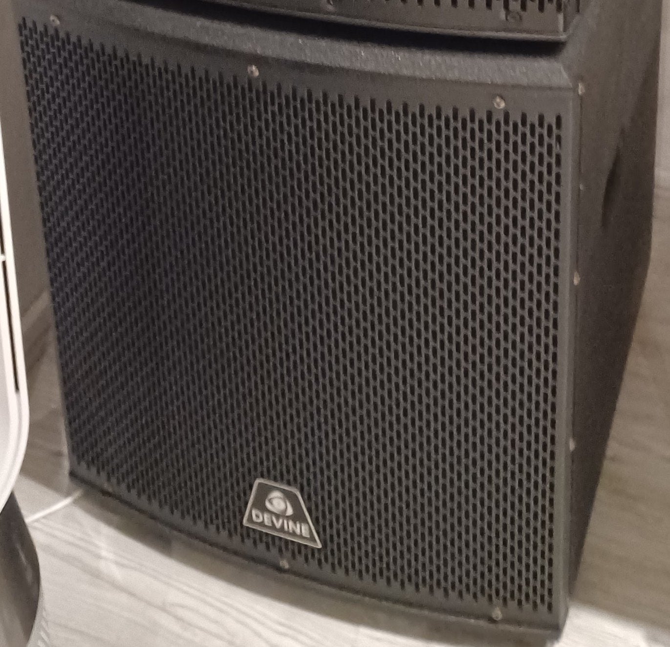 TE KOOP, SET SPEAKERS DEVINE.2X TOPS 2X SUB'S, Ophalen, Minder dan 500 watt