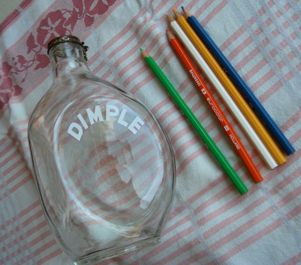 oude Dimple Whisky fles € 5,50, Antiek en Kunst, Ophalen of Verzenden