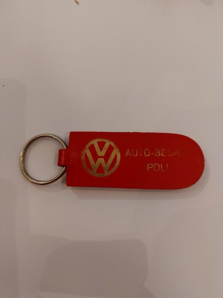 Vintage Volkswagen sleutelhanger - Auto-Bedr. Poll, Verzamelen, Sleutelhangers, Ophalen of Verzenden, Gebruikt, Merk