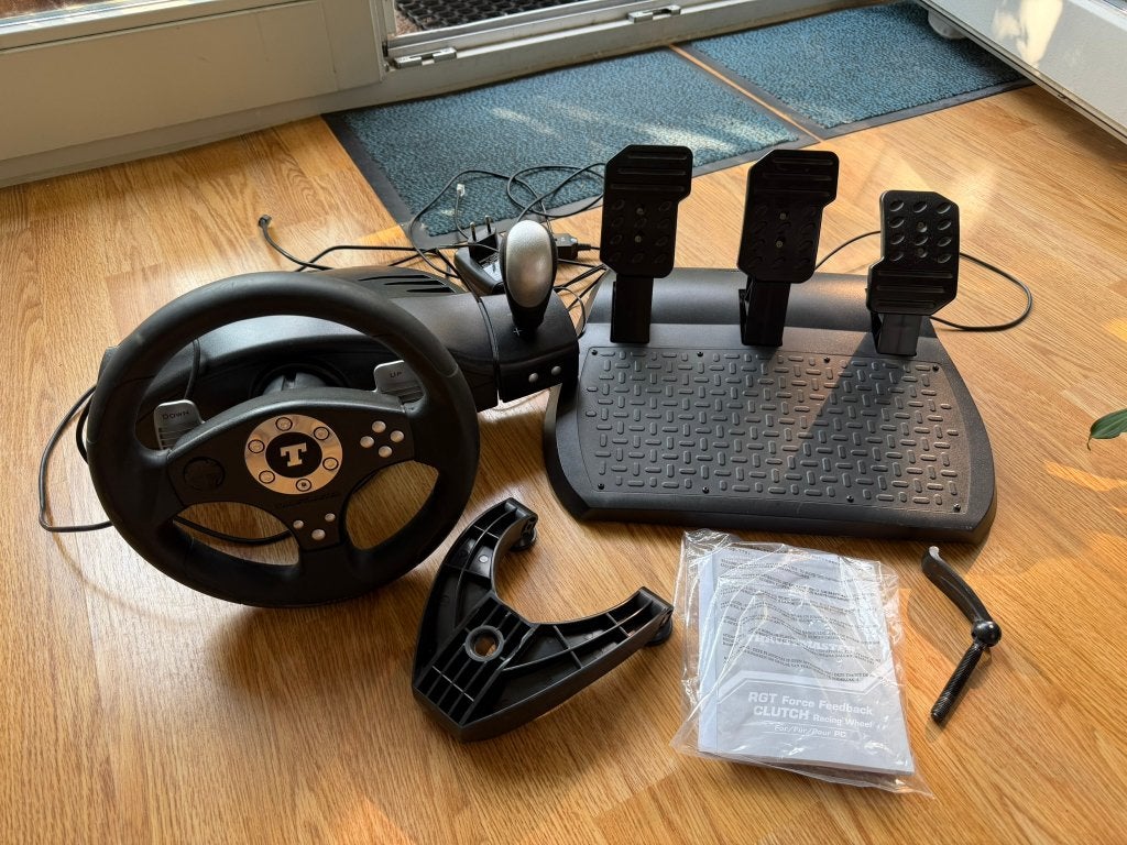 Thrustmaster RGT Force Feedback stuur + pedalen PC, Ophalen of Verzenden, Gebruikt, Thrustmaster TCA