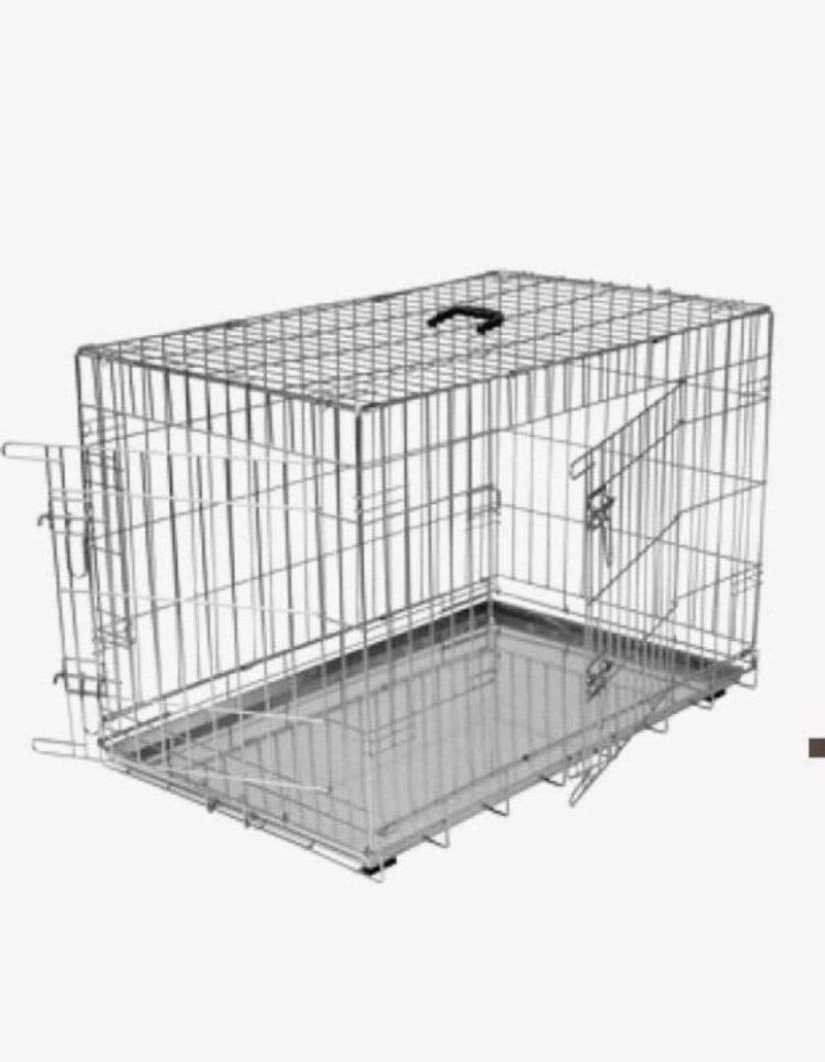 Grote Stalen honden bench Ongeveer 120x78  inklapbaar, Dieren en Toebehoren, Ophalen, Gebruikt