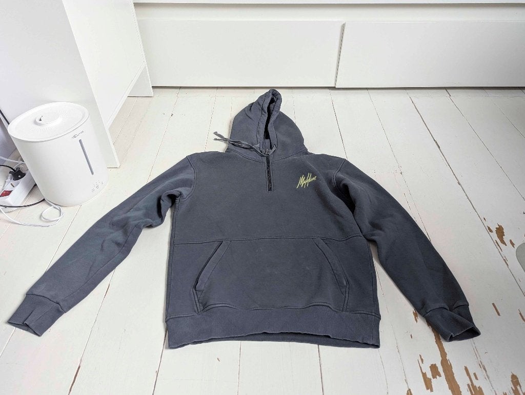 Grijze hoodie van Malelions, Kleding | Heren, Malelions, Maat 56/58 (XL), Ophalen of Verzenden, Zo goed als nieuw