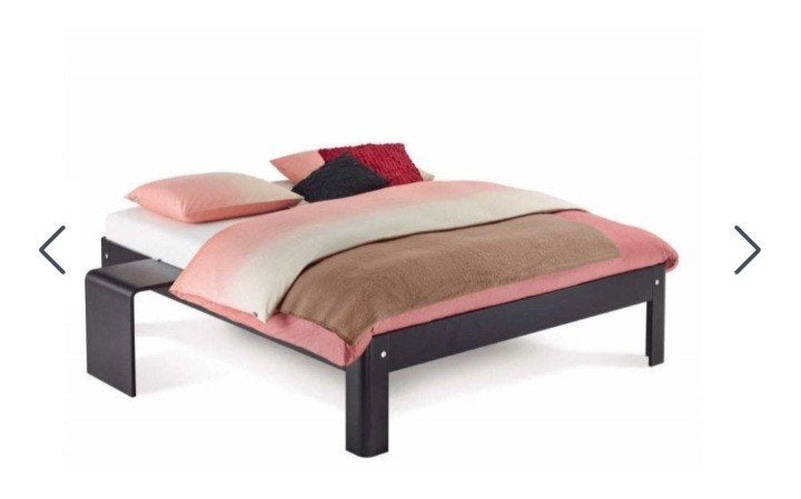 Auping Auronde bed elektrisch verstelbaar, Ophalen, Tweepersoons, 160 cm, Hout