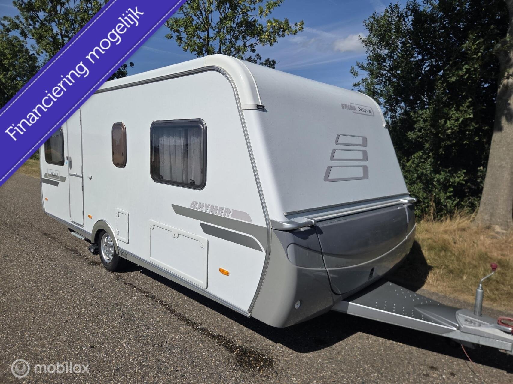 Eriba NOVA 540 mover 2 enkele bedden, Caravans en Kamperen, Caravans, Koelkast, Rondzit, 2 aparte bedden, Bedrijf