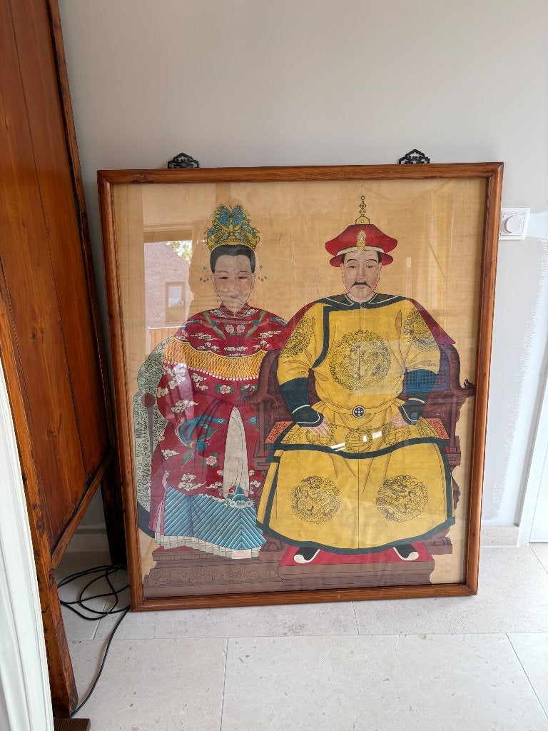 Chinees schilderij voorouders, Ophalen, Bijzondere lijst, Portret of Personen