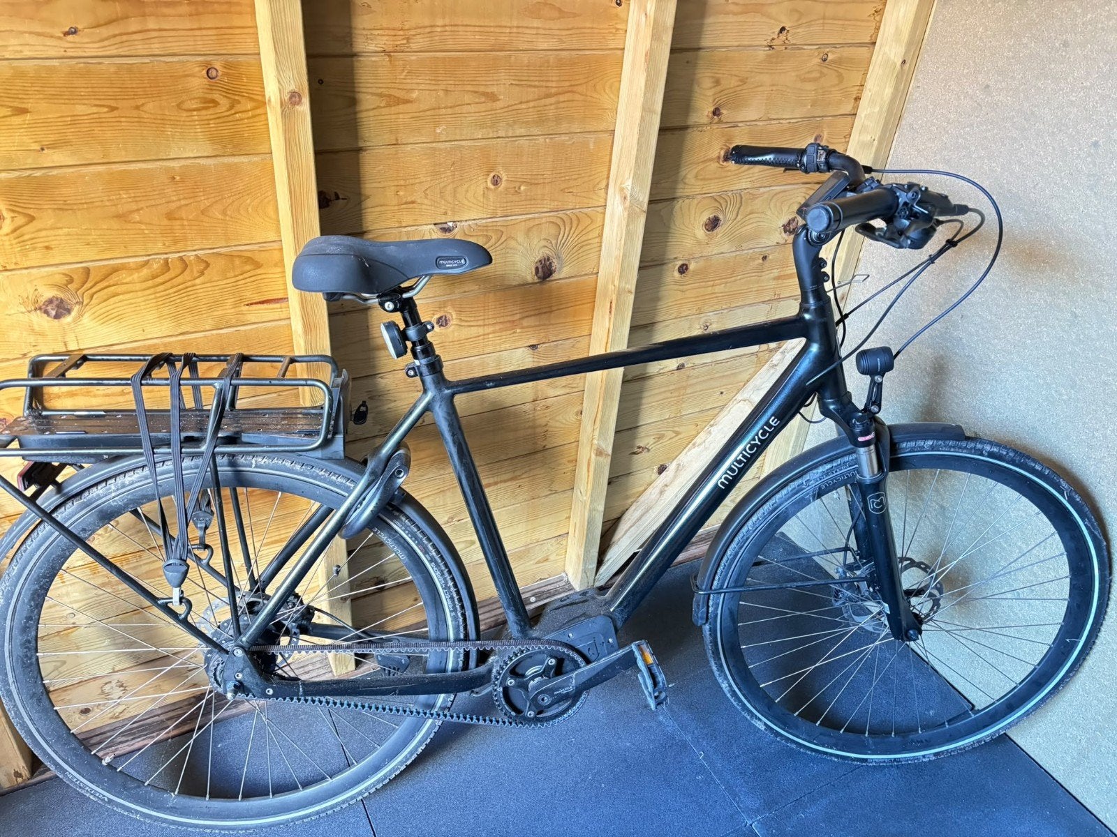 Multicycle elektrische fiets met riemaandrijving, Gebruikt, 50 km per accu of meer, 55 tot 59 cm, Ophalen