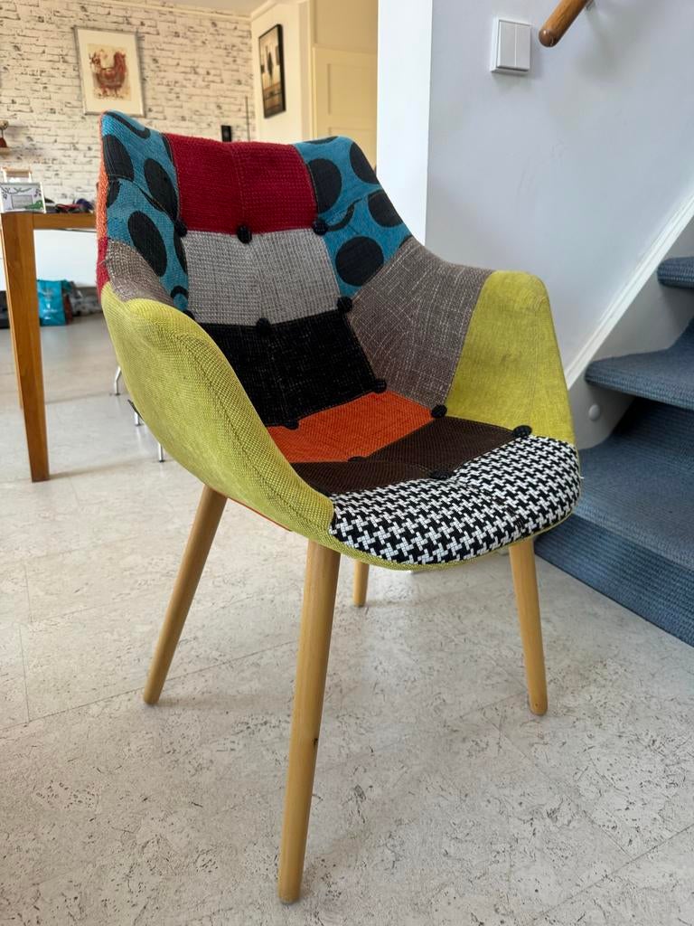 Zuiver Design Stoel - Patchwork Stijl, Ophalen, Gebruikt, Overige kleuren, Eén
