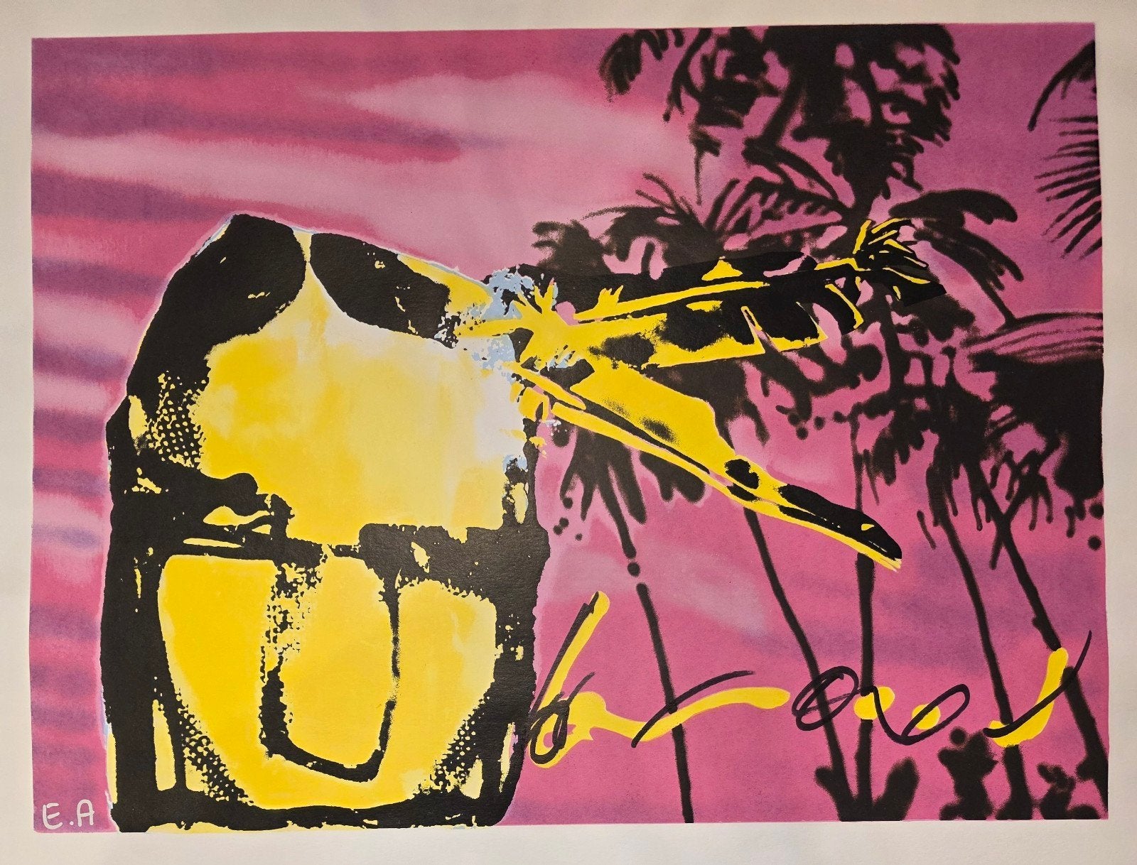 Pink palm indian Herman Brood, Ophalen of Verzenden