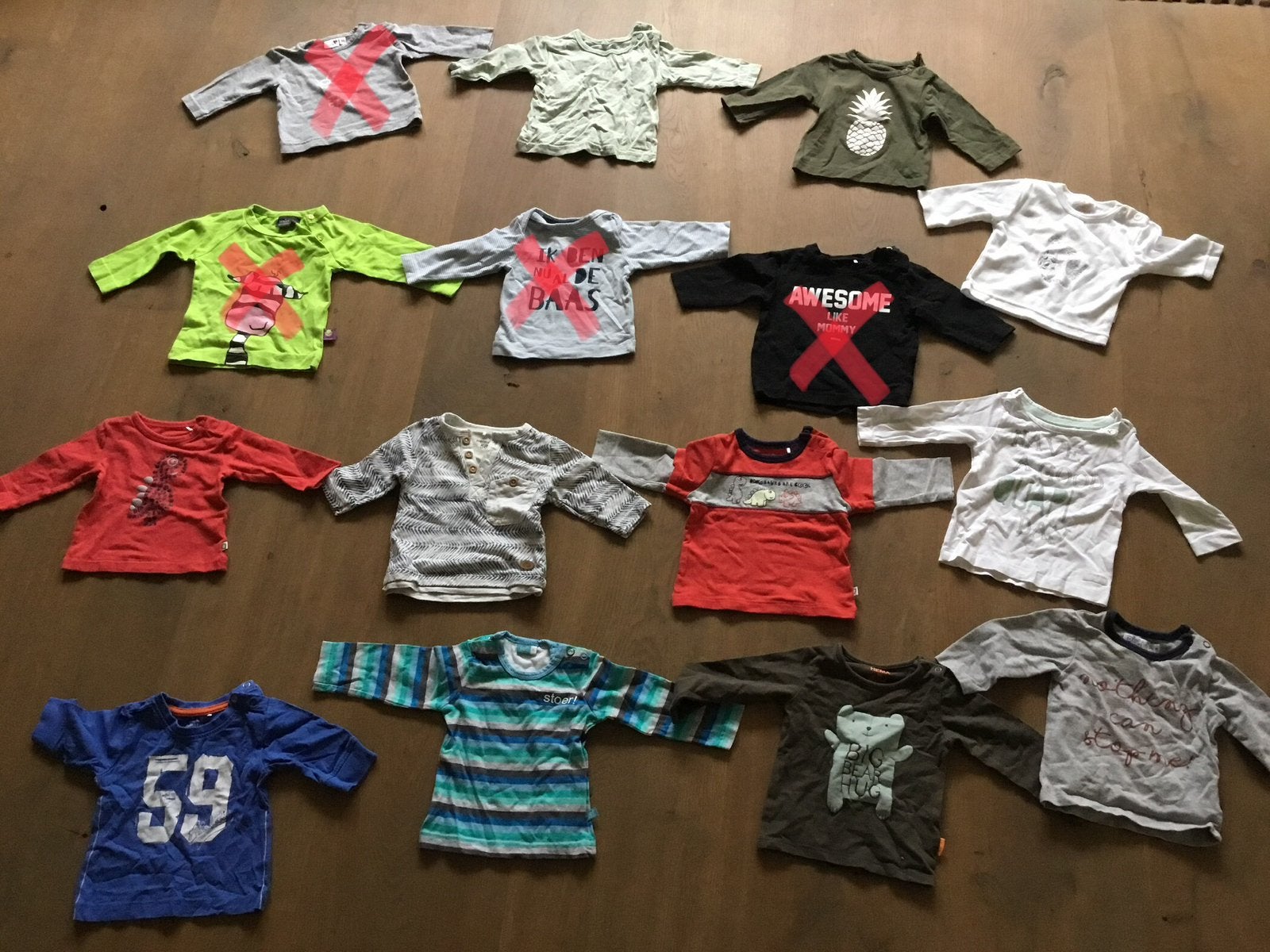 Longsleeves maat 56 jongen unisex shirts longsleeve shirt, Kinderen en Baby's, Babykleding | Maat 56, Ophalen of Verzenden, Zo goed als nieuw