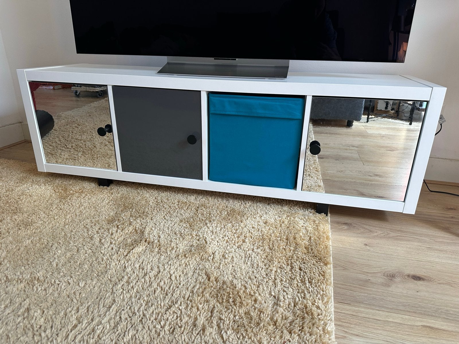 IKEA Kallax kast/TV-meubel - moet weg!, Ophalen, Overige materialen, Gebruikt, 100 tot 150 cm