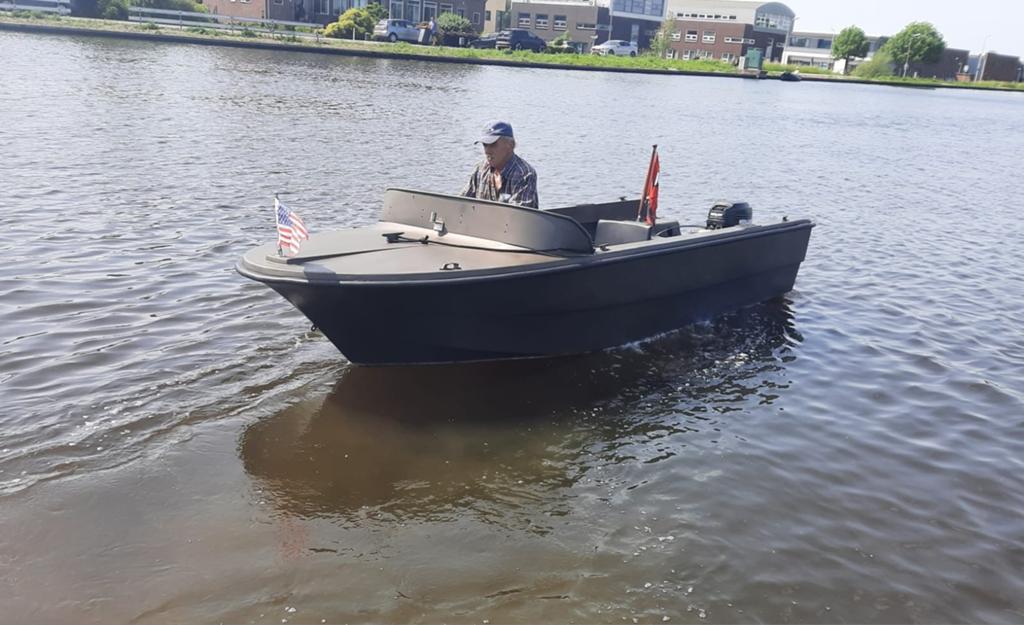 Polyester toerboot met trailer, Watersport en Boten, Ophalen, Polyester, 15 pk, Buitenboordmotor