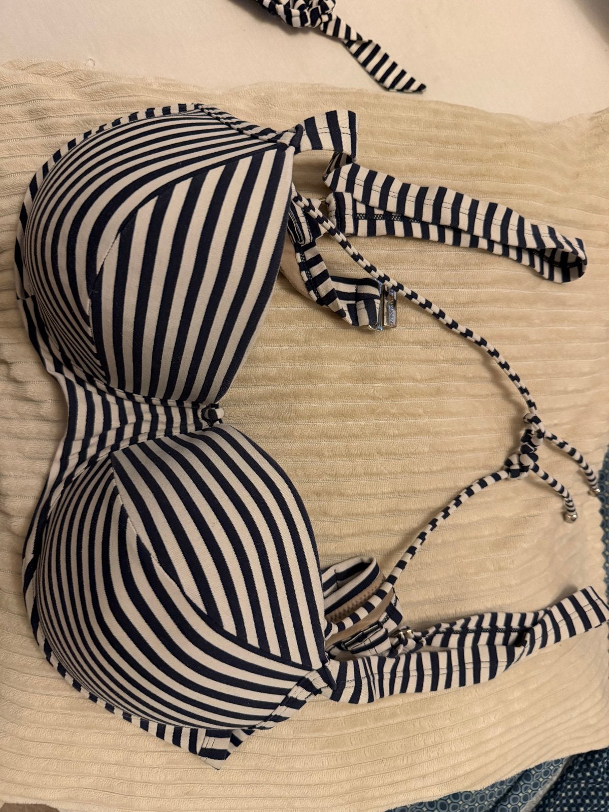 Marlies Dekkers Bikini 80D met broekje maat L, Ophalen of Verzenden, Zo goed als nieuw, Blauw, Bikini