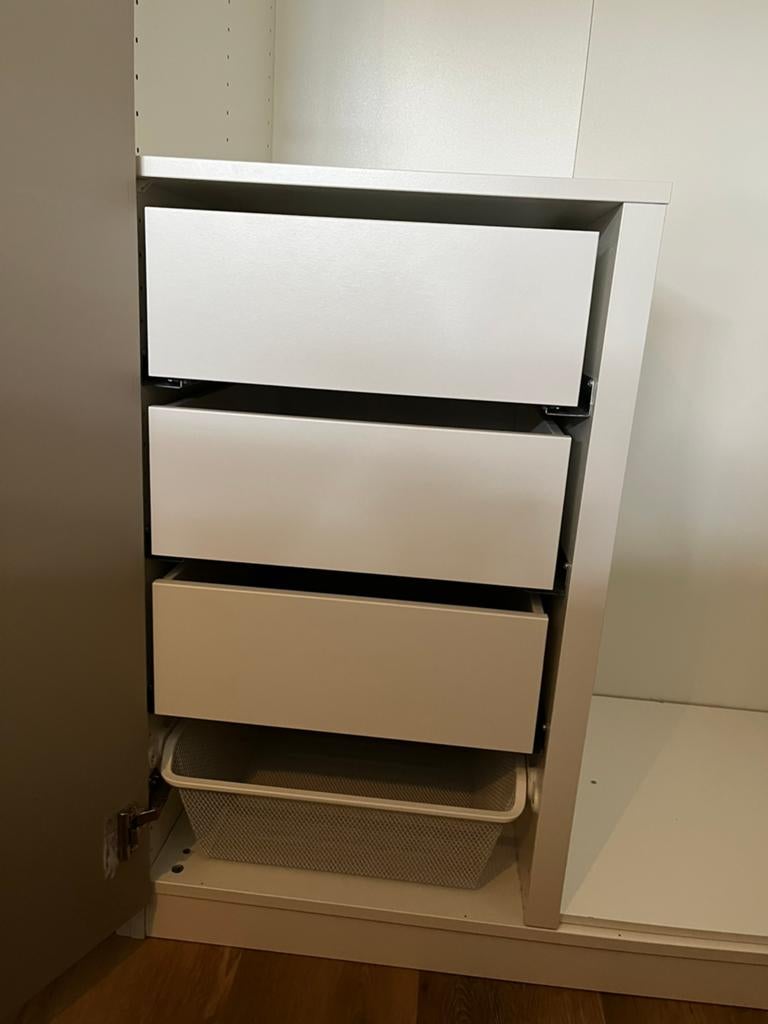 Komplement lades en mand voor pax kasten, 50 cm breed, Ophalen, 50 tot 100 cm, Zo goed als nieuw, 3 of 4 laden
