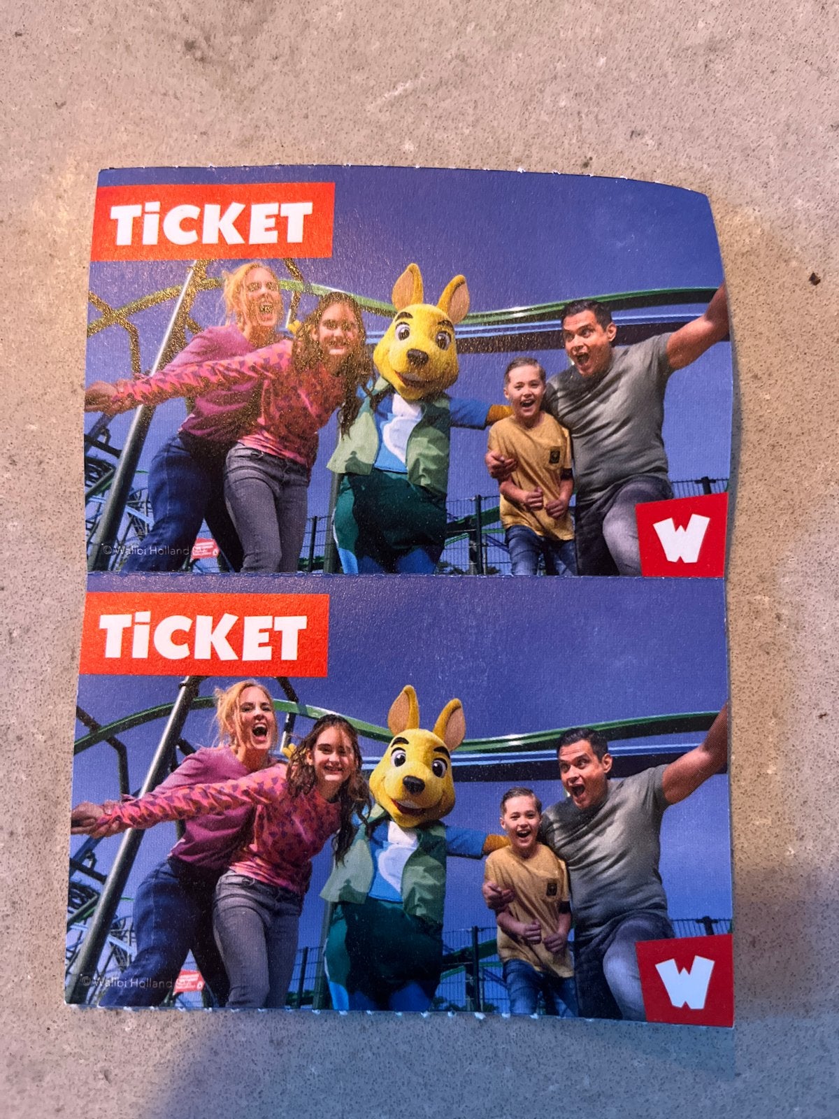 Walibi entreejaartjes, Twee personen