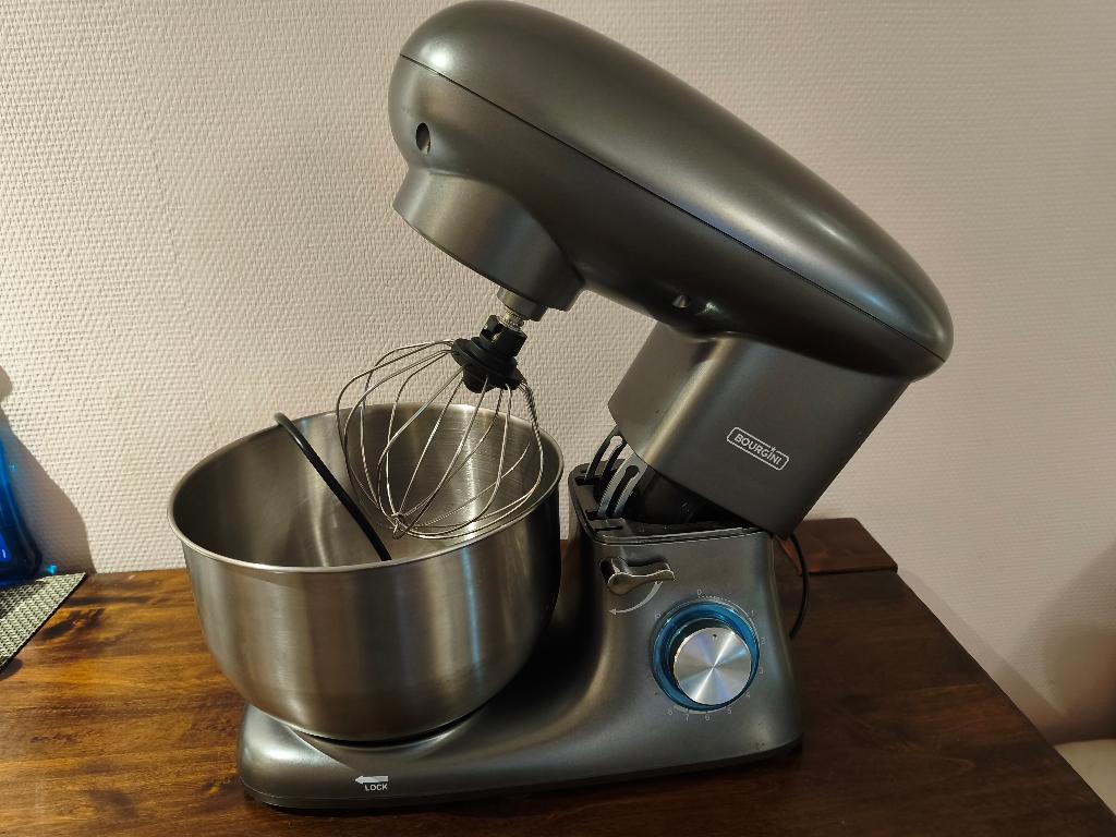 Bourgini chef plus, Witgoed en Apparatuur, Keukenmixers, Gebruikt, 4 liter of meer, 3 snelheden of meer, Vaatwasserbestendig, Ophalen