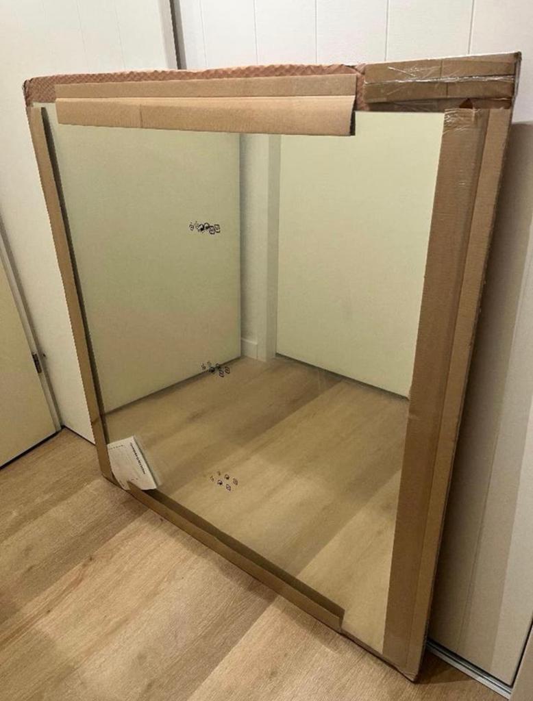 Spiegel Ikea Godmorgon (100x96cm), Huis en Inrichting, Ophalen, Minder dan 50 cm, Zo goed als nieuw, Minder dan 100 cm