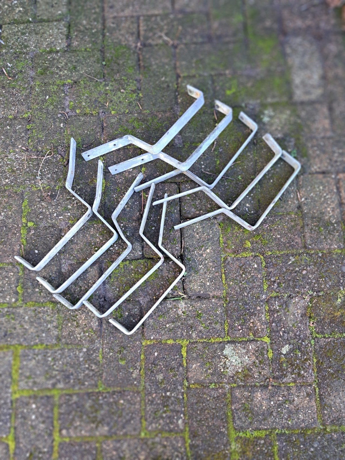 Gegalvaniseerde gootbeugels - 10 stuks, Ophalen of Verzenden, Gebruikt
