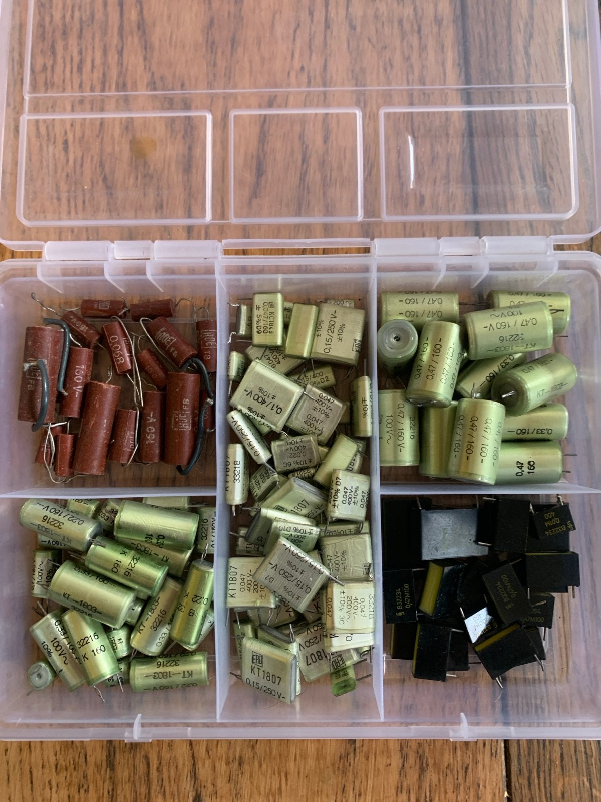 Doosje vintage NOS ERO condensatoren - Diverse types, Hobby en Vrije tijd, Ophalen of Verzenden, Gebruikt