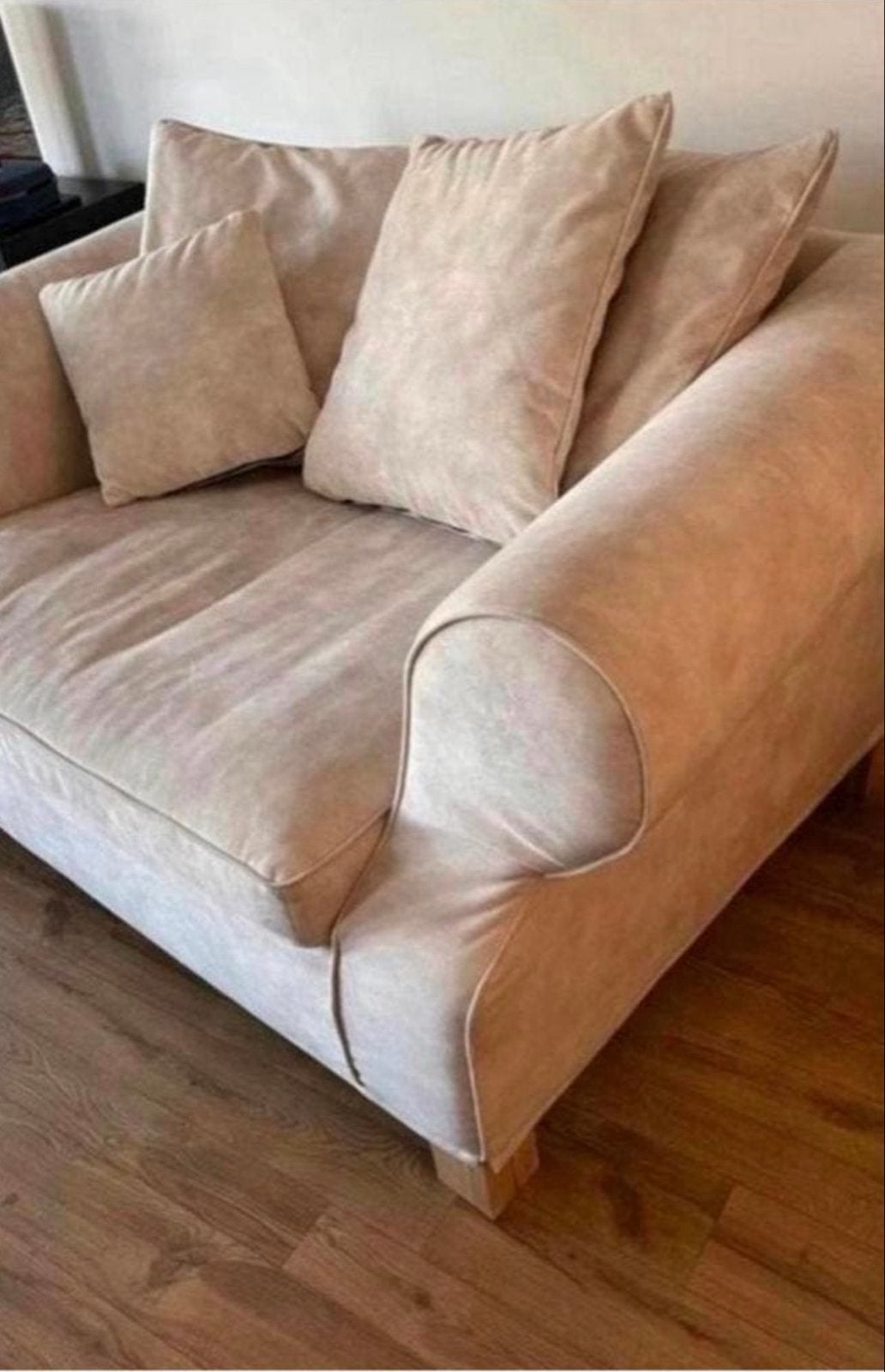 Fluwelen Love Seat - Zo goed als nieuw, Ophalen, Tweepersoons, 75 tot 100 cm, Zo goed als nieuw