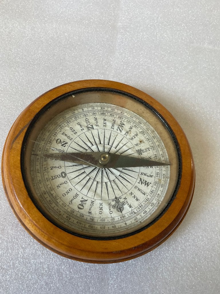 Antiek Francis Barker bureaukompas (ca. 1890) te koop, Ophalen, Gebruikt