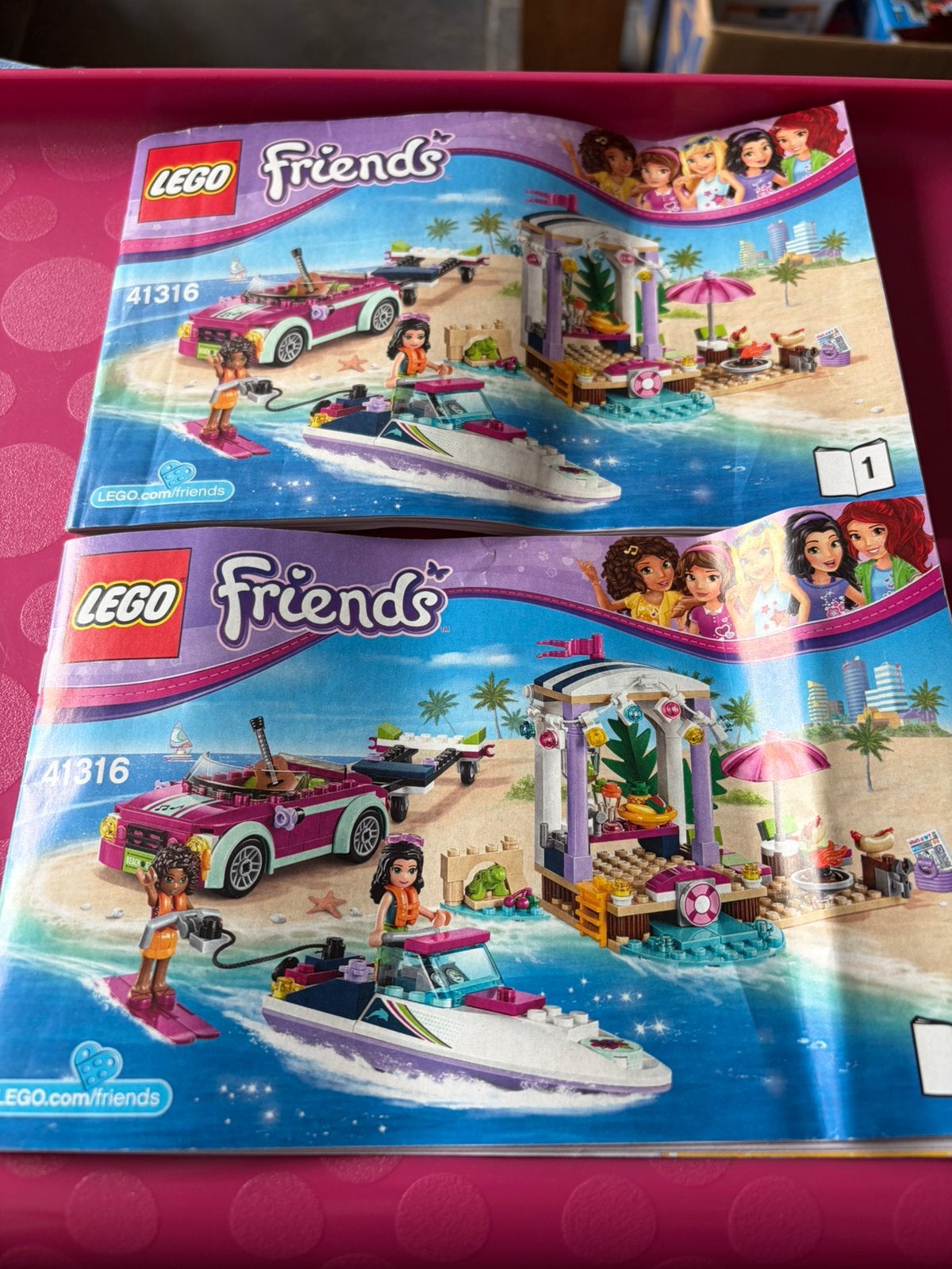 Lego friends 41316 andrea’s speedboot transport, Ophalen of Verzenden, Zo goed als nieuw