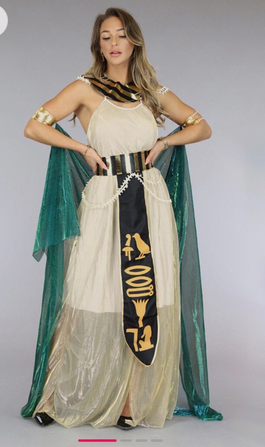 Feestkleding Egyptische Koningin Cleopatra Kostuum, Kleding | Dames, Carnavalskleding en Feestkleding, Zo goed als nieuw, Kleding