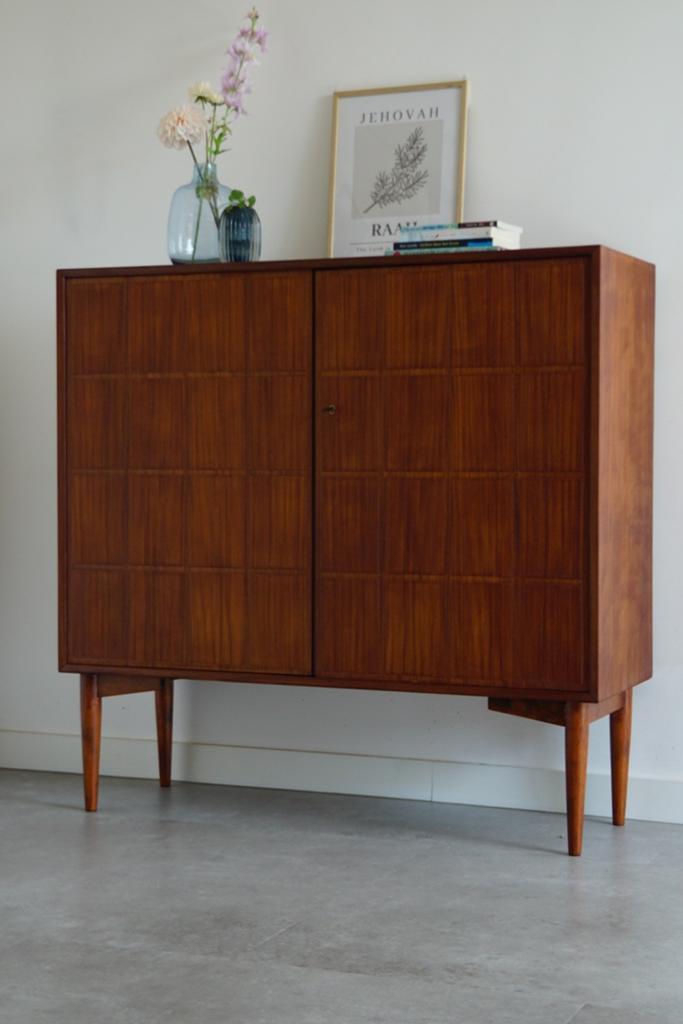 Vintage Mid-Century kast jaren 60/70, Ophalen, Met deur(en), ., .