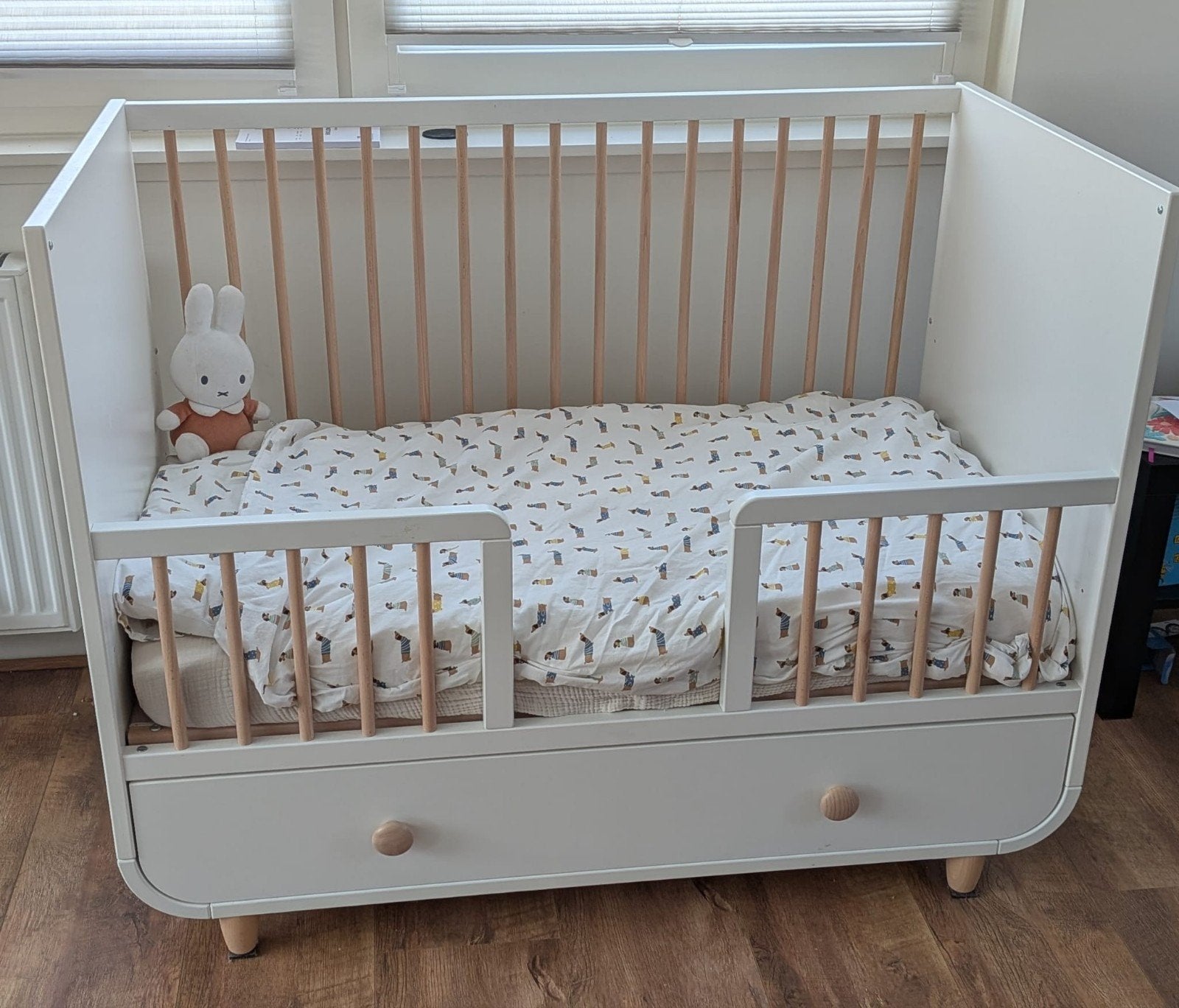 Myllra babybed, Ophalen, Gebruikt, Minder dan 140 cm, 70 tot 85 cm