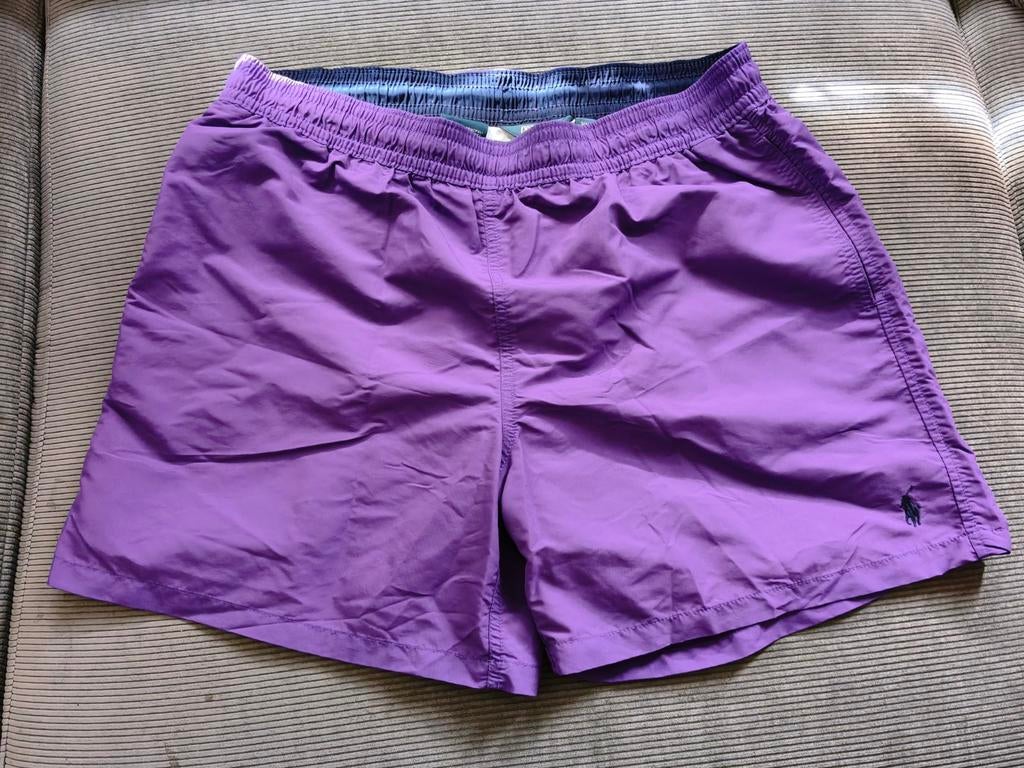 (XL) Paarse Heren Polo Ralph Lauren Zwembroek Polyester, Kleding | Heren, Badmode en Zwemkleding, Paars, Maat 56/58 (XL), Ophalen of Verzenden