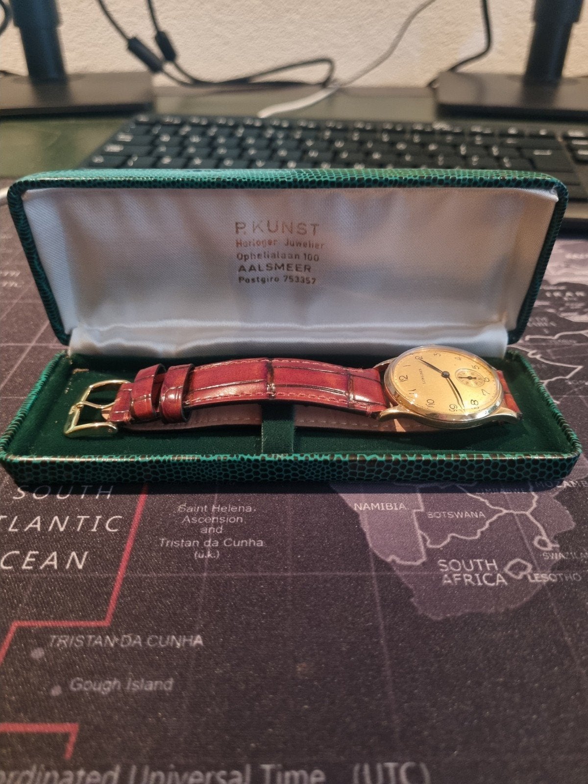 14 karaat gouden longines horloge, Ophalen of Verzenden, Goud, Overige merken