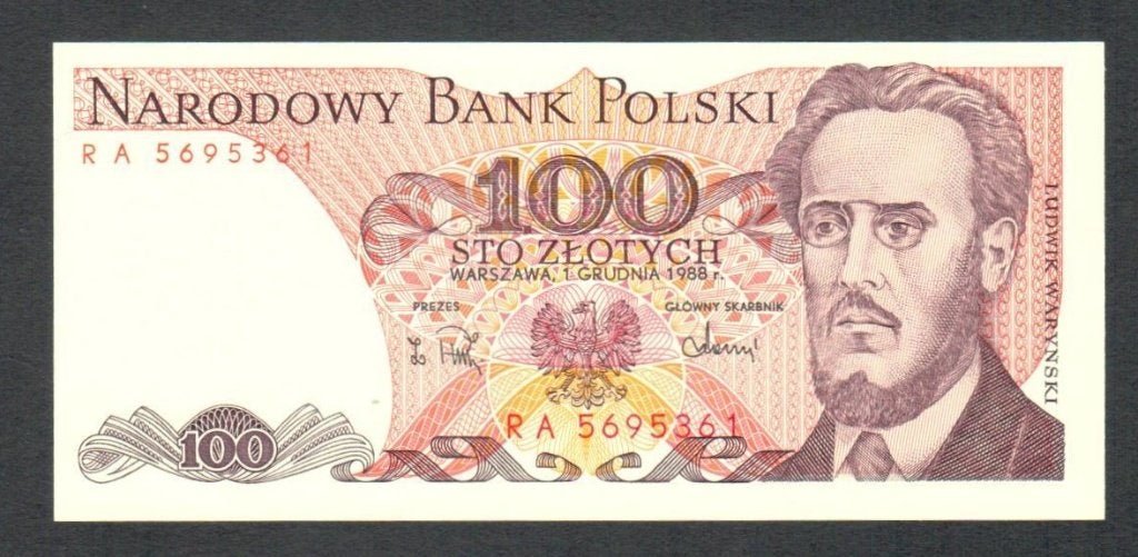 Bankbiljet - Polen 100 Zlotych 1988 - UNC., Ophalen of Verzenden, Polen, Los biljet