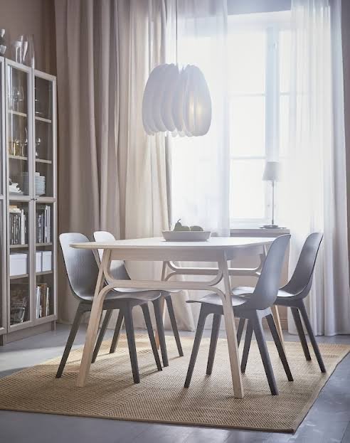 4 antraciet IKEA ODGER stoelen - nette staat, Huis en Inrichting, Stoelen, Ophalen, Zo goed als nieuw, Vier, Grijs
