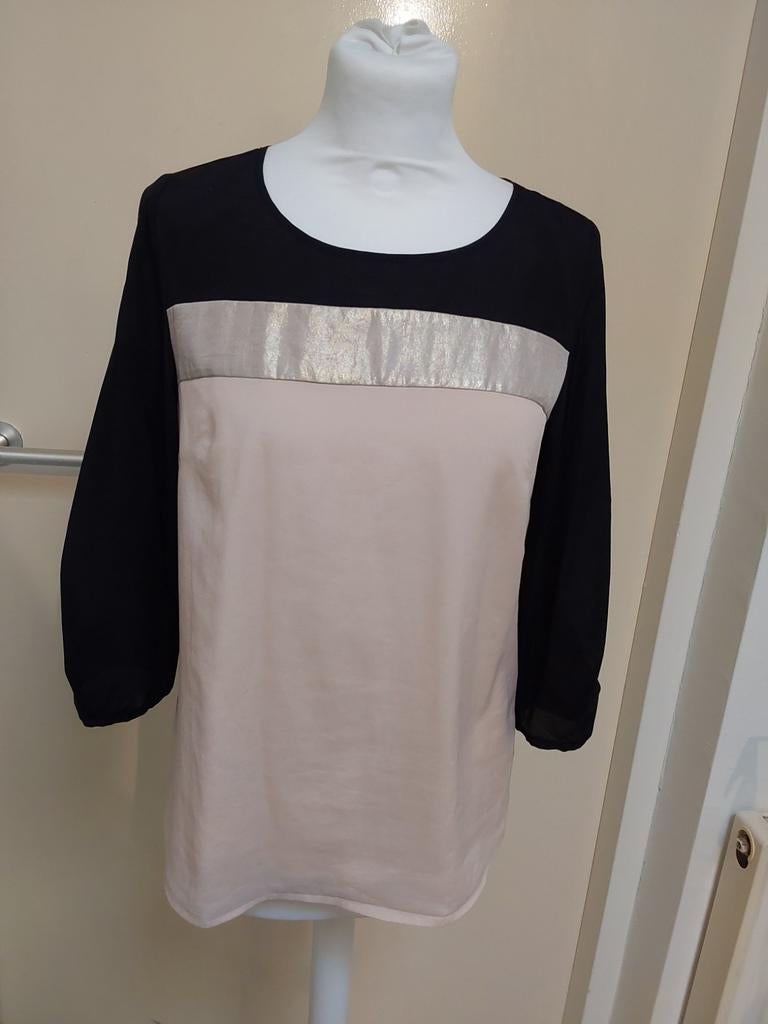 Prachtige top met leuke glitter streep maat S, Kleding | Dames, Tops, Ophalen of Verzenden, Zo goed als nieuw, Maat 36 (S)