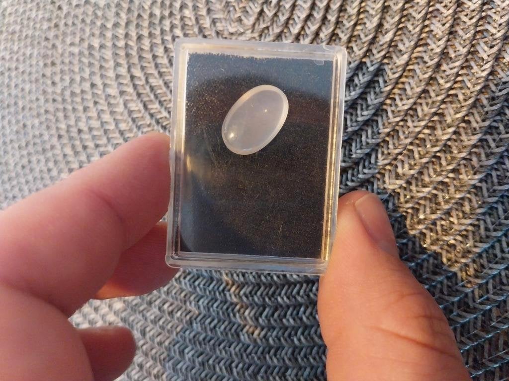 Ovale maansteen cabochon, Verzamelen, Ophalen of Verzenden