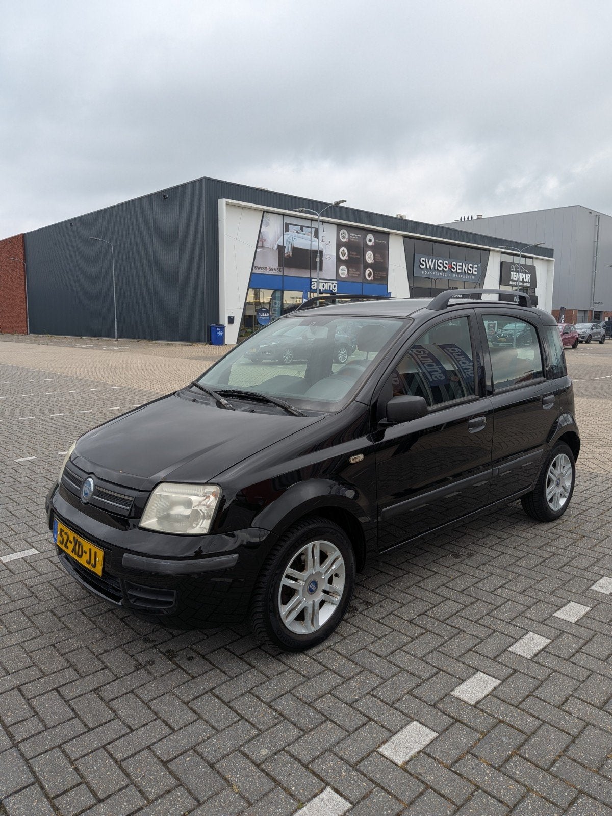 Fiat Panda 1.2 44KW 60PK 2007 Zwart, Voorwielaandrijving, Zwart, Origineel Nederlands, Overige kleuren