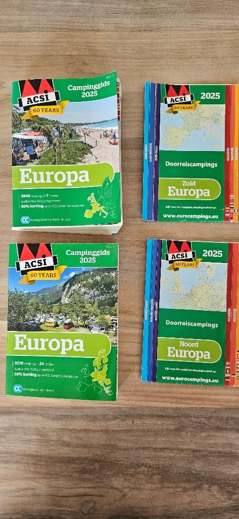 Camping gids ACSI 2025, Europa, Zo goed als nieuw, Campinggids, Ophalen
