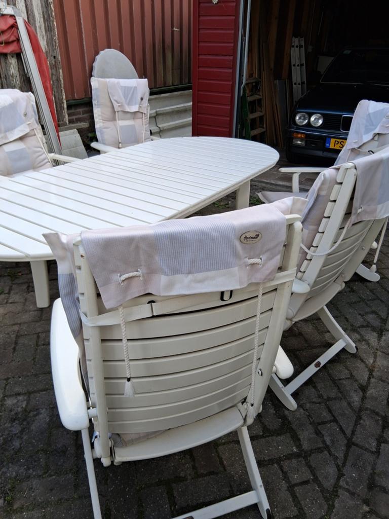 6 pers kwaliteit  tuinset, Ophalen