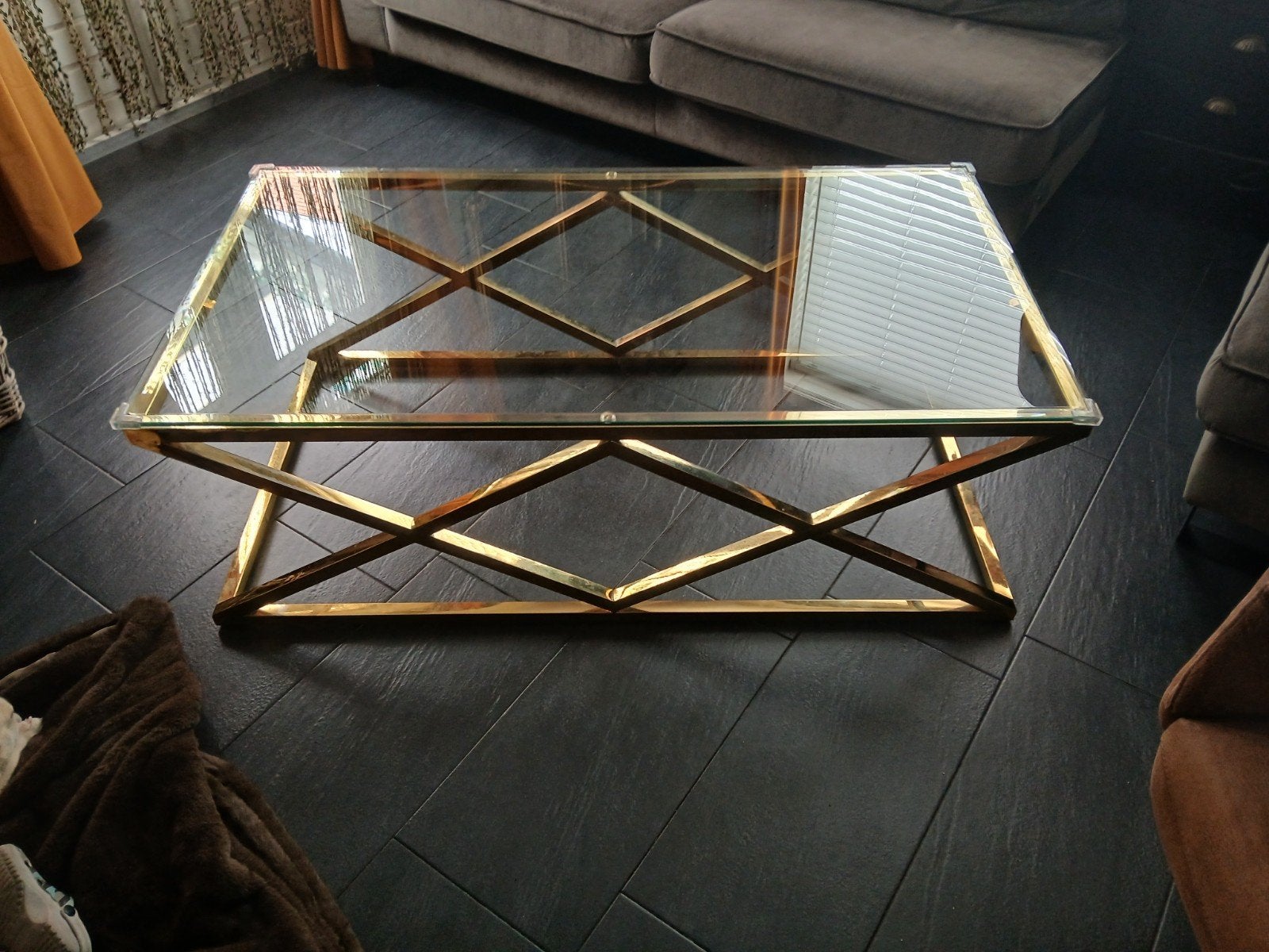 Luxe salon tafel., Ophalen, Gebruikt, 100 tot 150 cm, 50 tot 100 cm