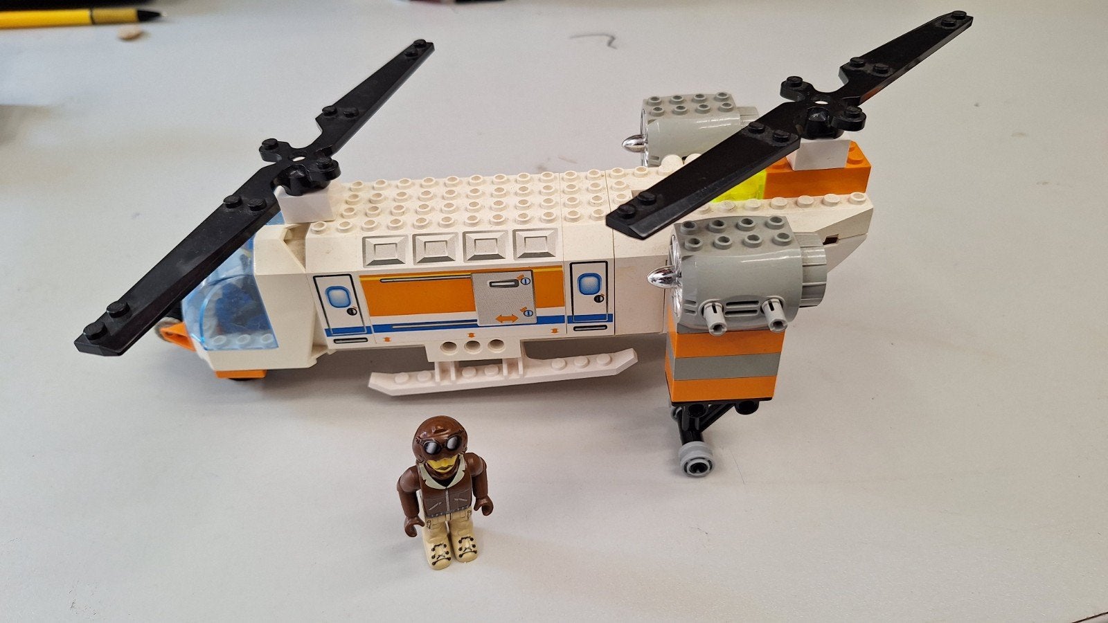 LEGO 4618 City Helikopter met piloot - Nagenoeg compleet, Ophalen of Verzenden, Zo goed als nieuw