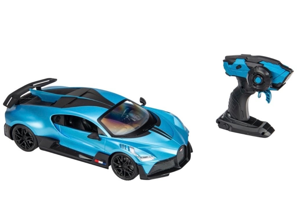 Bugatti Divo RC Auto - Blauw met Afstandsbediening, Ophalen of Verzenden, Zo goed als nieuw, Afstandsbediening
