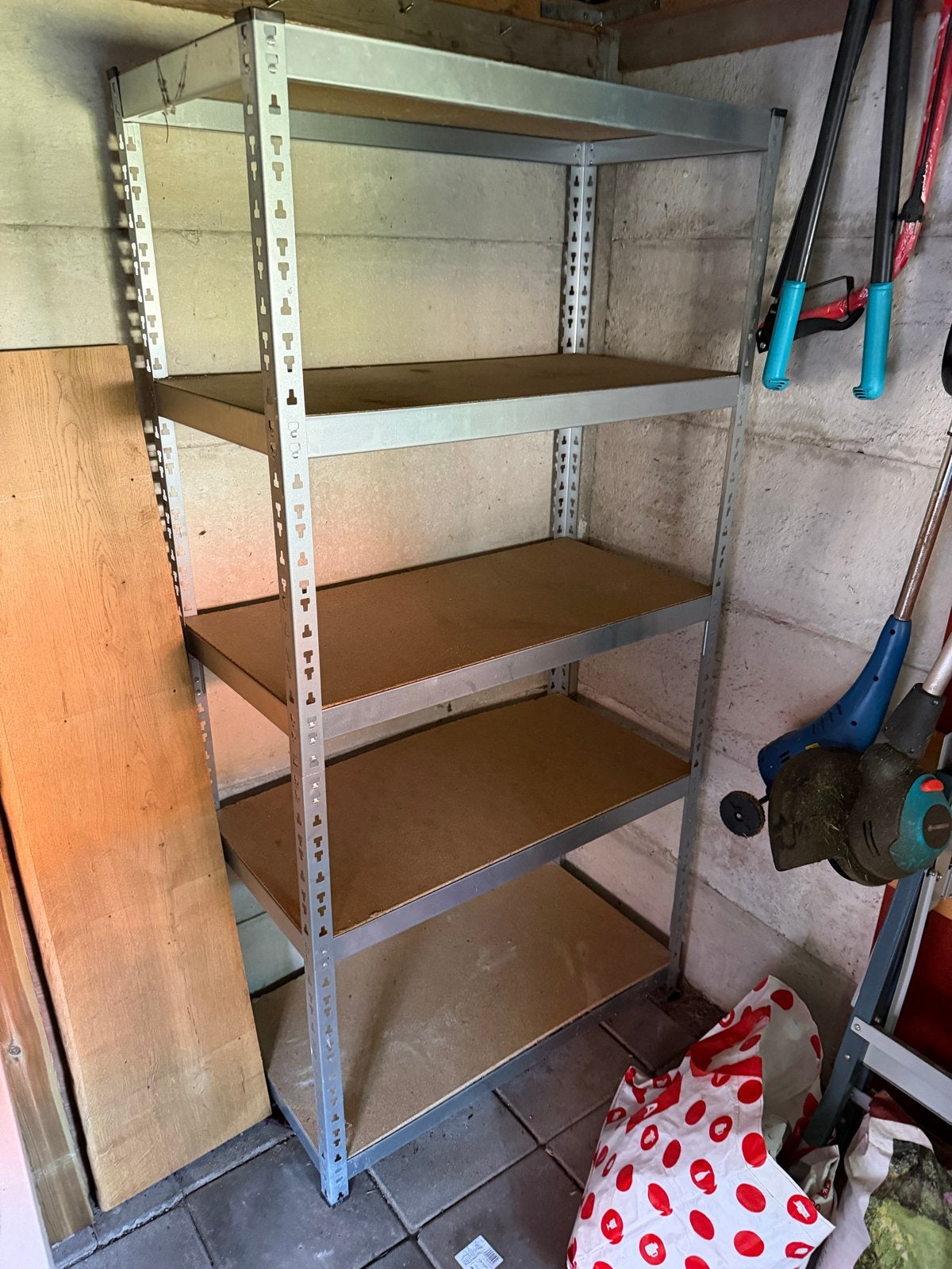 Stevig metalen opbergrek - 90x45x180cm, Ophalen