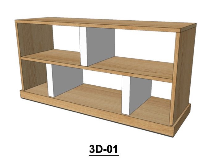 Handgemaakt Dressoir (Maatwerk & Corian) met Open Achterkant, Ophalen, Met plank(en), 150 tot 200 cm, Zo goed als nieuw