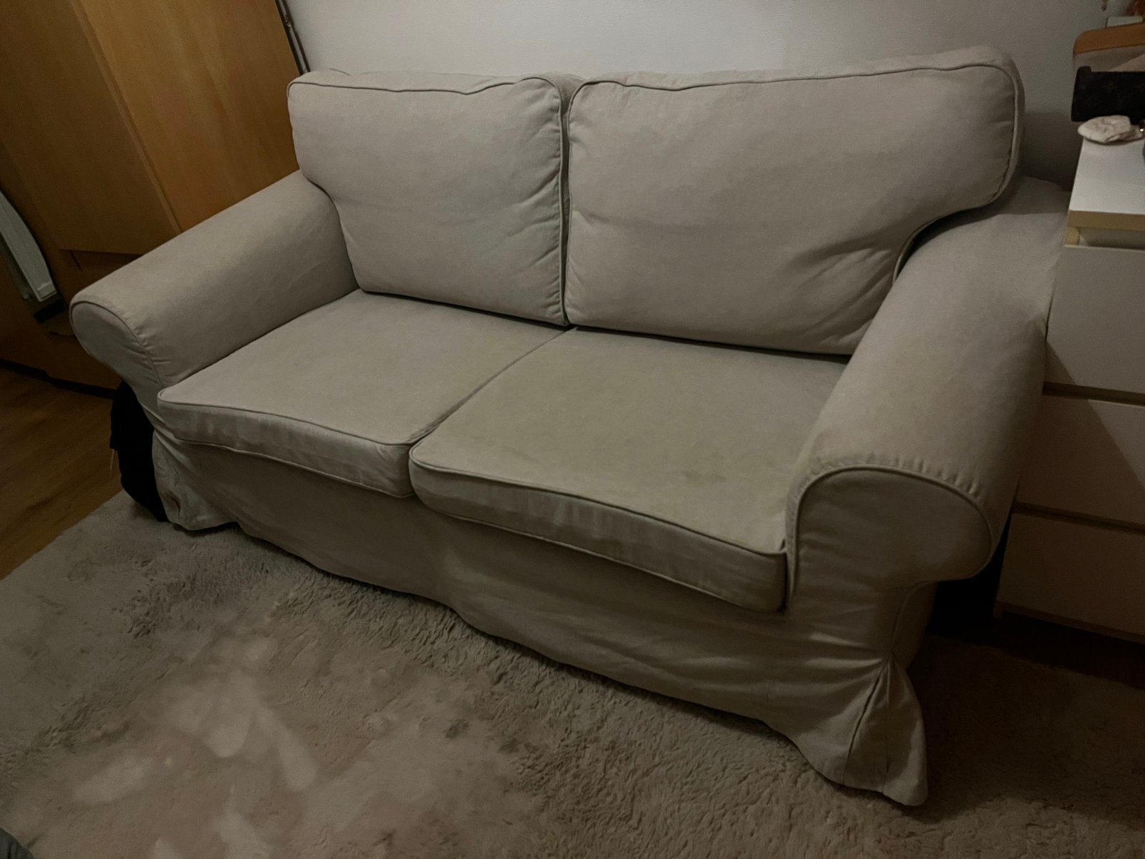 Ikea ektrop, Huis en Inrichting, Ophalen, Gebruikt, Minder dan 75 cm, Tweepersoons