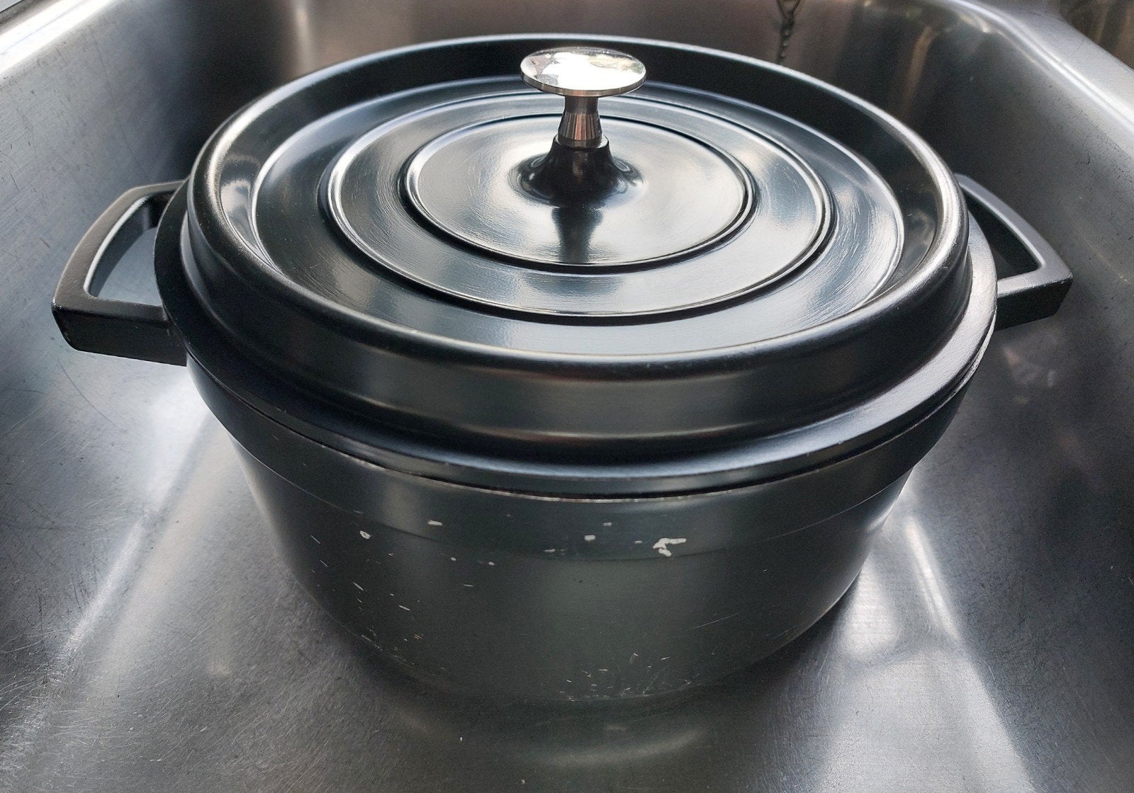 Gratis: pan gebruikt 25 cm, Huis en Inrichting, Ophalen, Gebruikt, Gietijzer