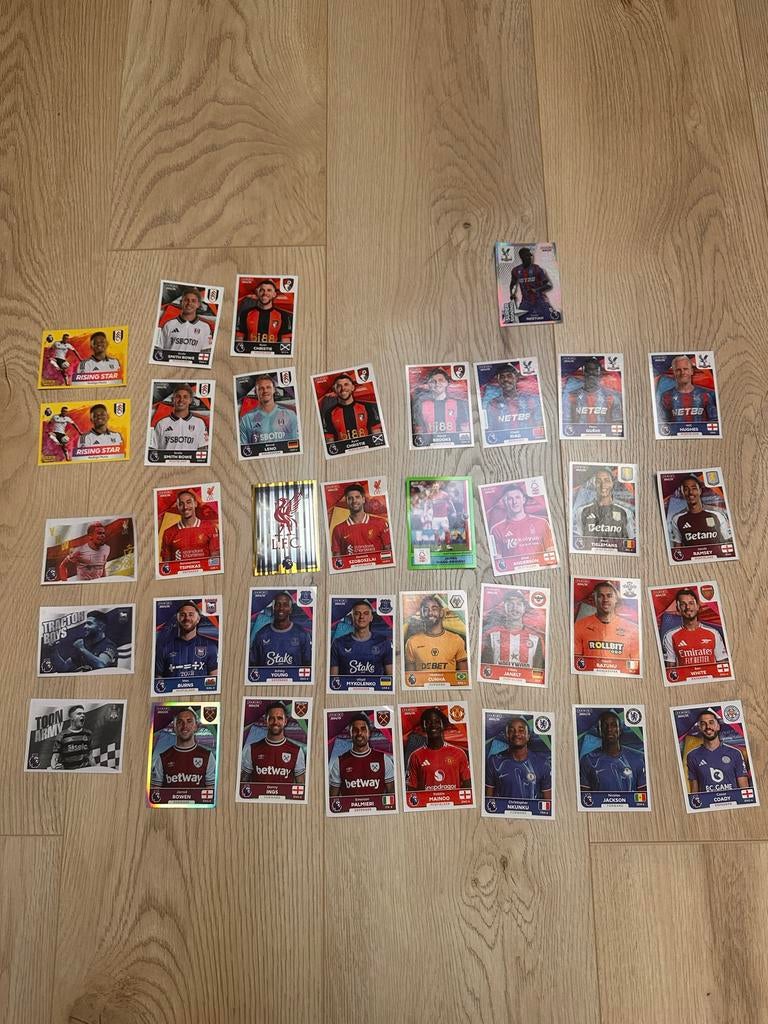 Premier League 24/25 Stickers - 36 Stuks, Ophalen of Verzenden, Nieuw, Sport